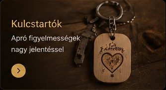 Gravírozott kulcstartó