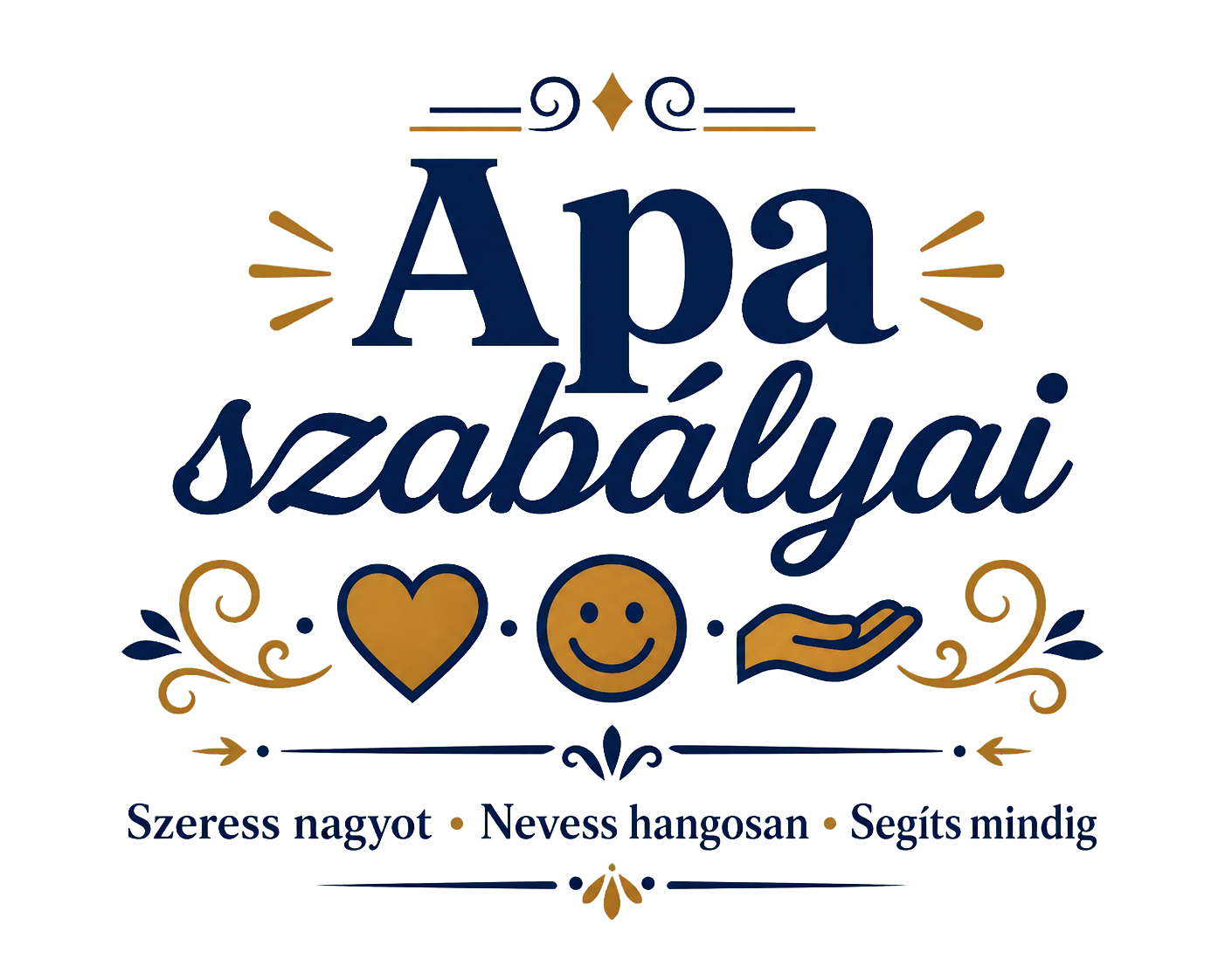 Apa szabályai – Modern családi fatábla