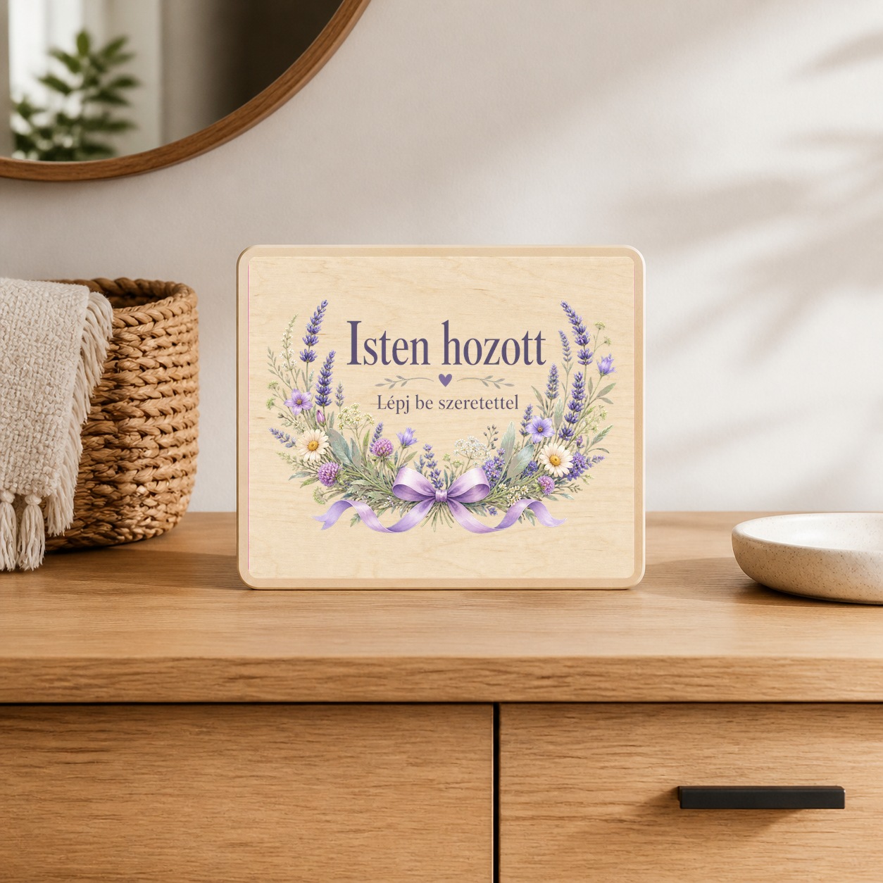 Isten hozott – Mezei virágos ajtódísz