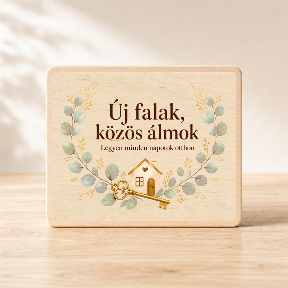 Új falak, közös álmok – Házavató fatábla