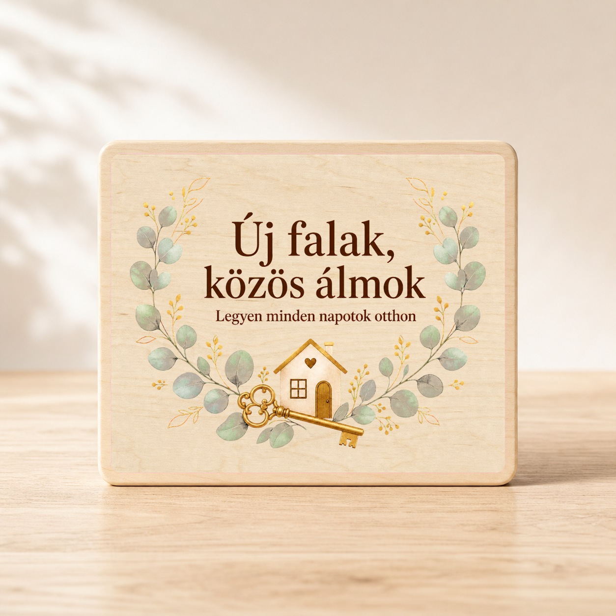 Új falak, közös álmok – Házavató fatábla