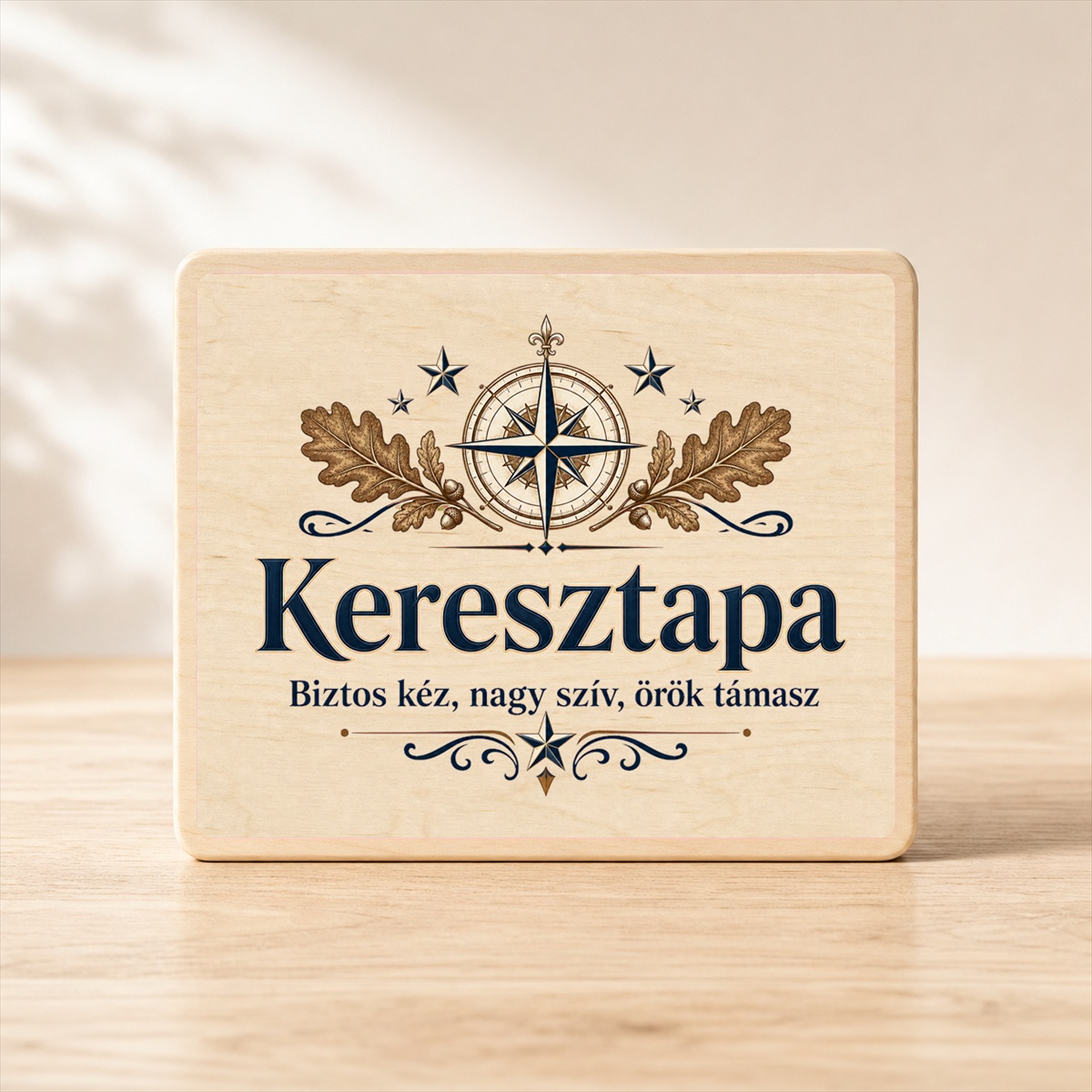 Mindig mellettem – Keresztapának fatábla