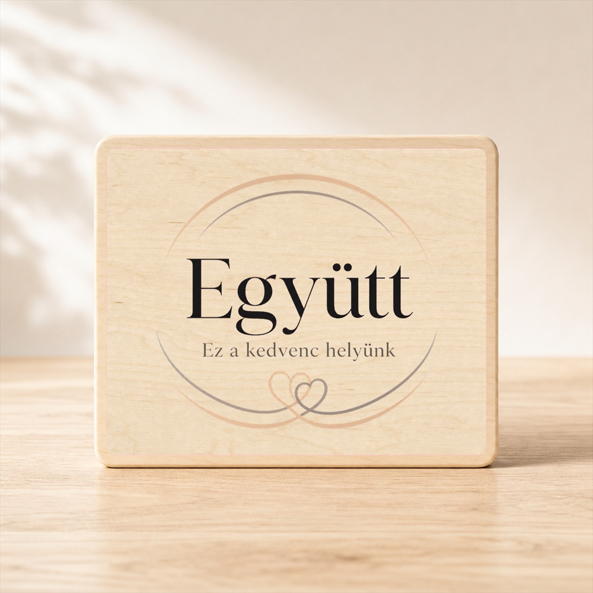 Együtt – Prémium minimalista fatábla