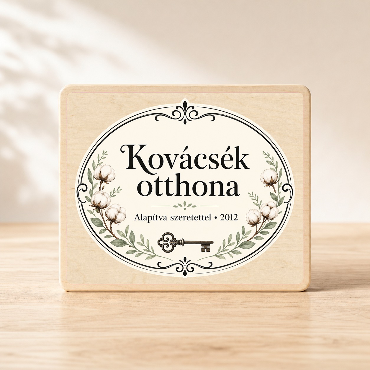 Kovácsék otthona – Névre szóló ajtótábla