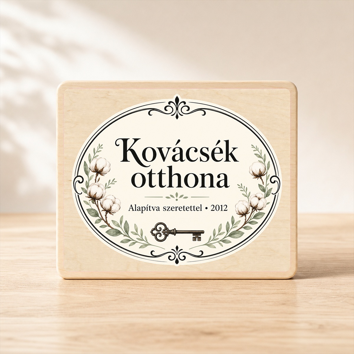 Kovácsék otthona – Névre szóló ajtótábla