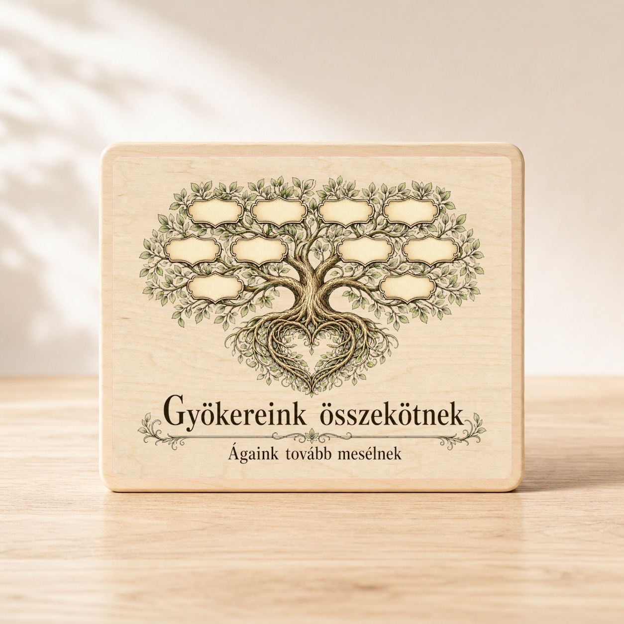 Gyökereink összekötnek – Családfa fatábla