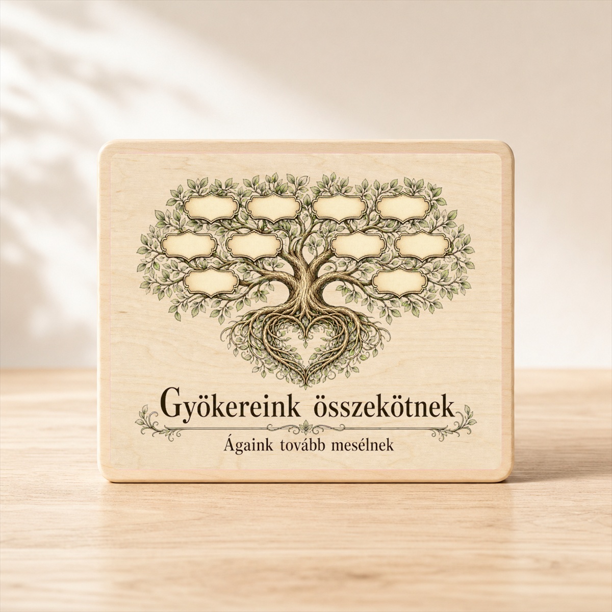 Gyökereink összekötnek – Családfa fatábla