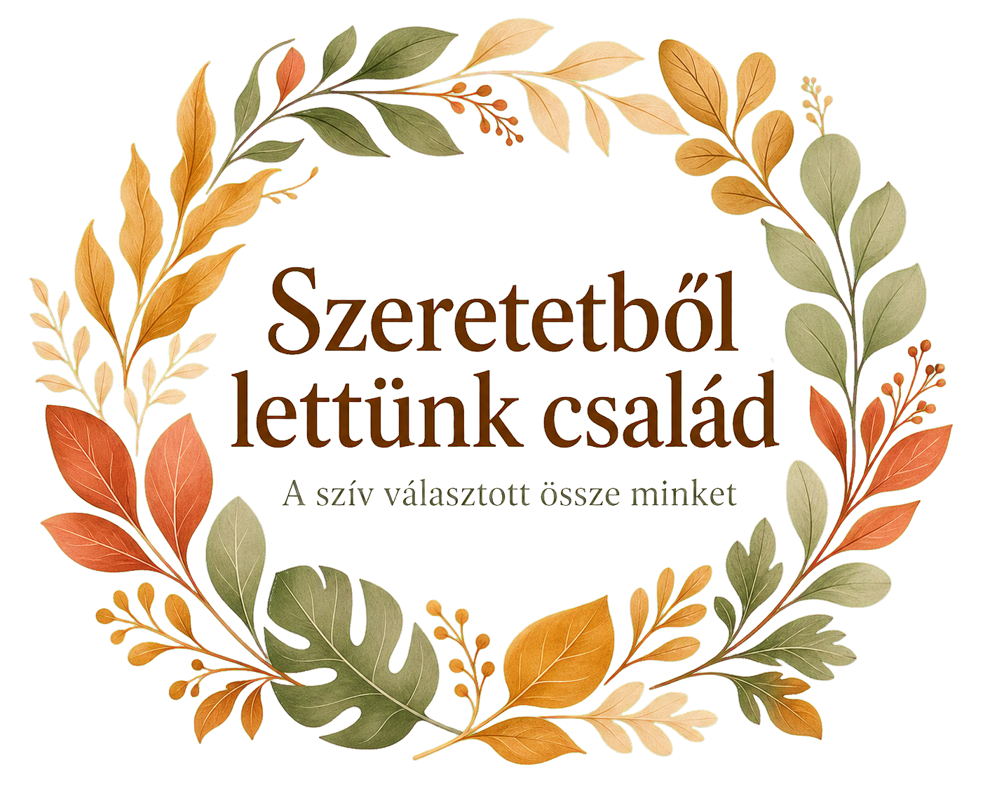 Szeretetből lettünk család – Mozaikcsalád fatábla