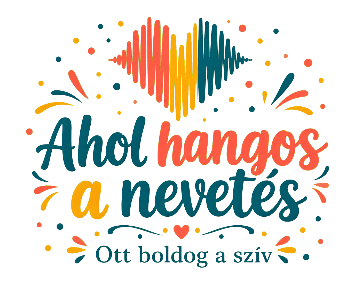 Hangos otthon, boldog szív – Vicces fatábla