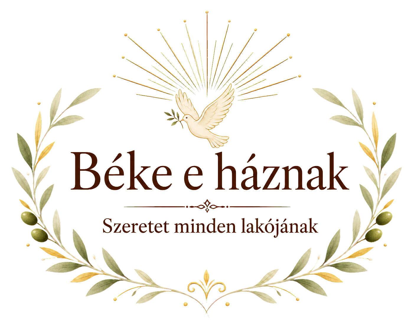Béke e háznak – Áldás fatábla