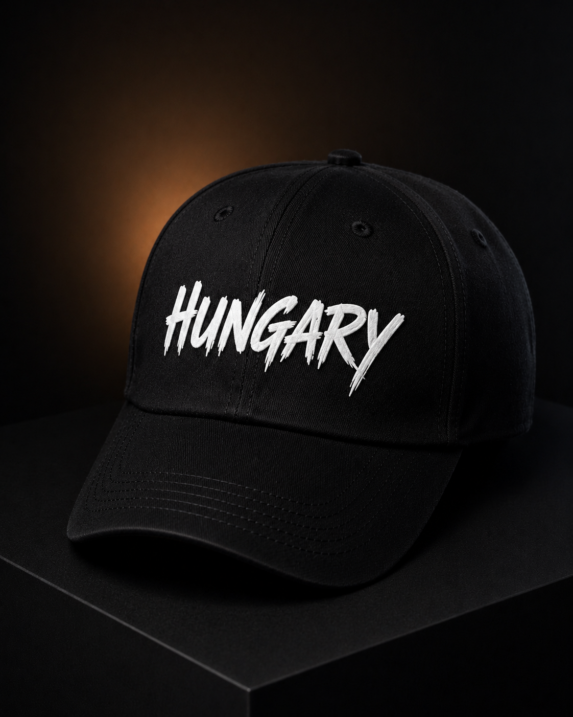Hungary feliratos fekete baseball sapka – fehér felirattal