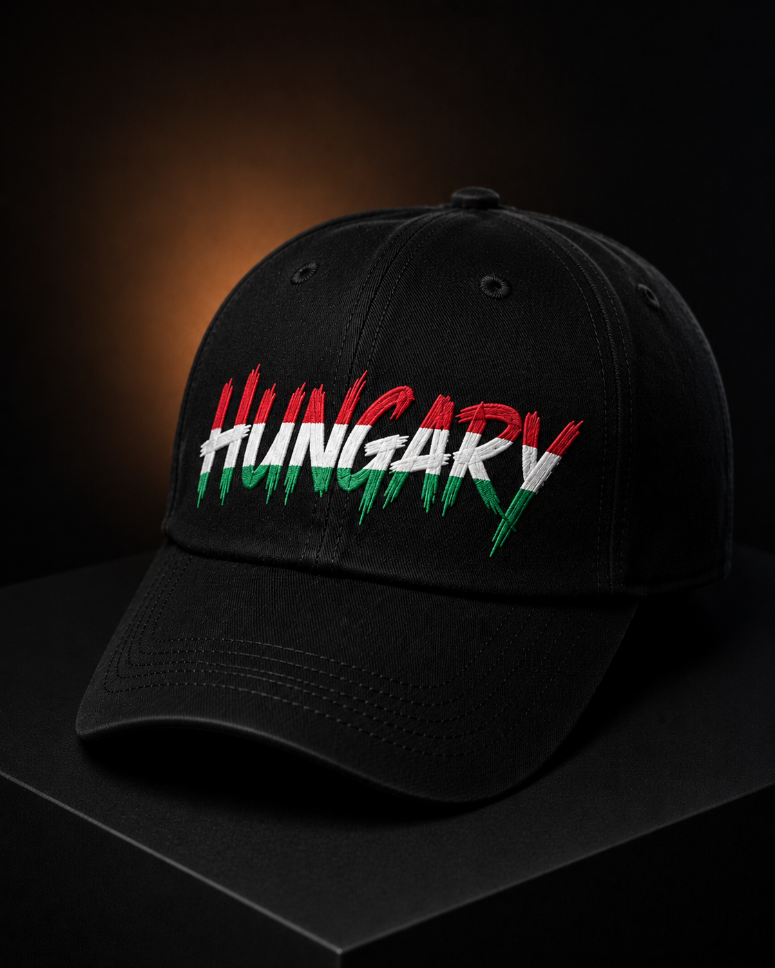 Magyar trikolór Hungary baseball sapka – fekete